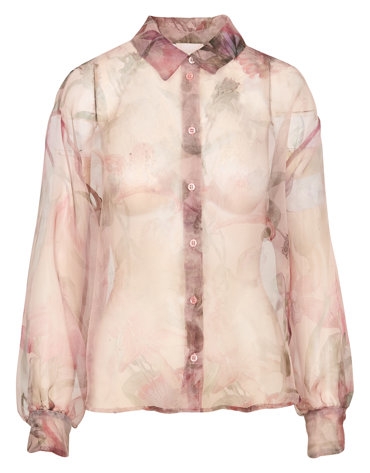 Chemise ample col classique imprimée | Multicolore
