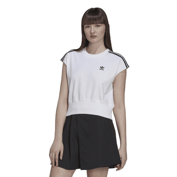 adidas WAIST CINCH TEE Hvid