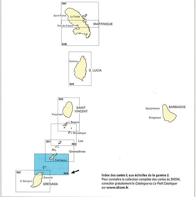 EPSHOM - 7610L THE GRENADINES GROUPE SUD