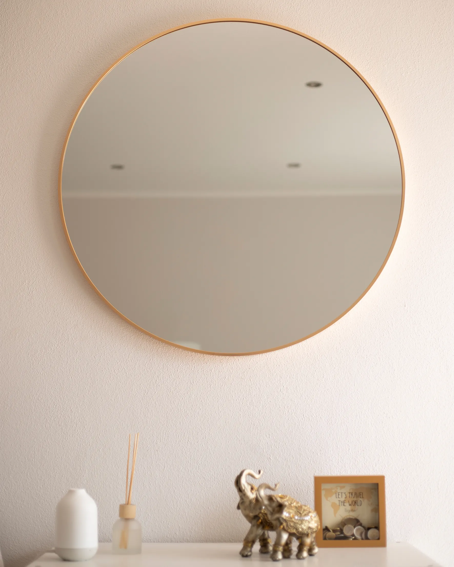 Wandspiegel ANNEMASSE 80 cm 80 cm Metaal Goud
