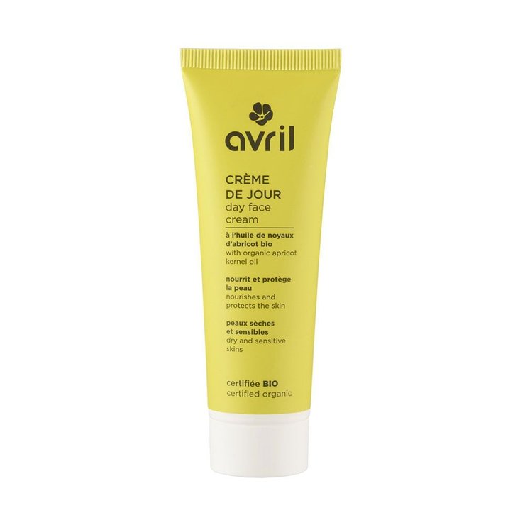 Creme de jour a l'huile de noyaux d'abricot bio 50ml Peaux seches et sensibles Avril