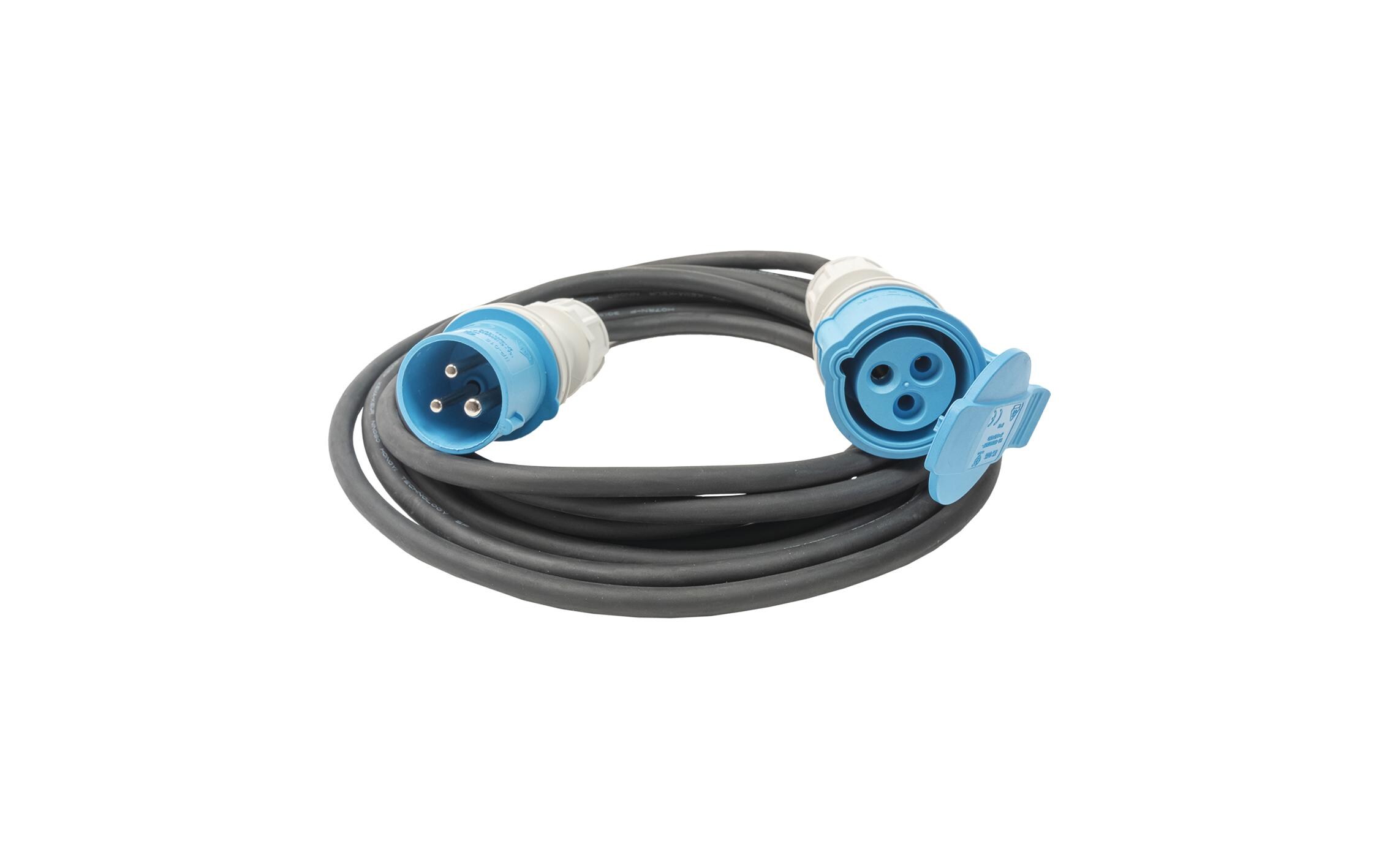 Verlängerungskabel GdV CEE16/3 - CEE16/3 5 mIndustrie-Verlängerungskabel GdV 3 x 1.5 mm2
