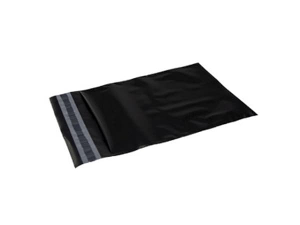 Forsendelsespose PE sort 190x250 100stk/pak