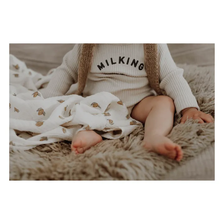 Bonjour Little Couverture Lange Tonka Coton Bio | Blanc