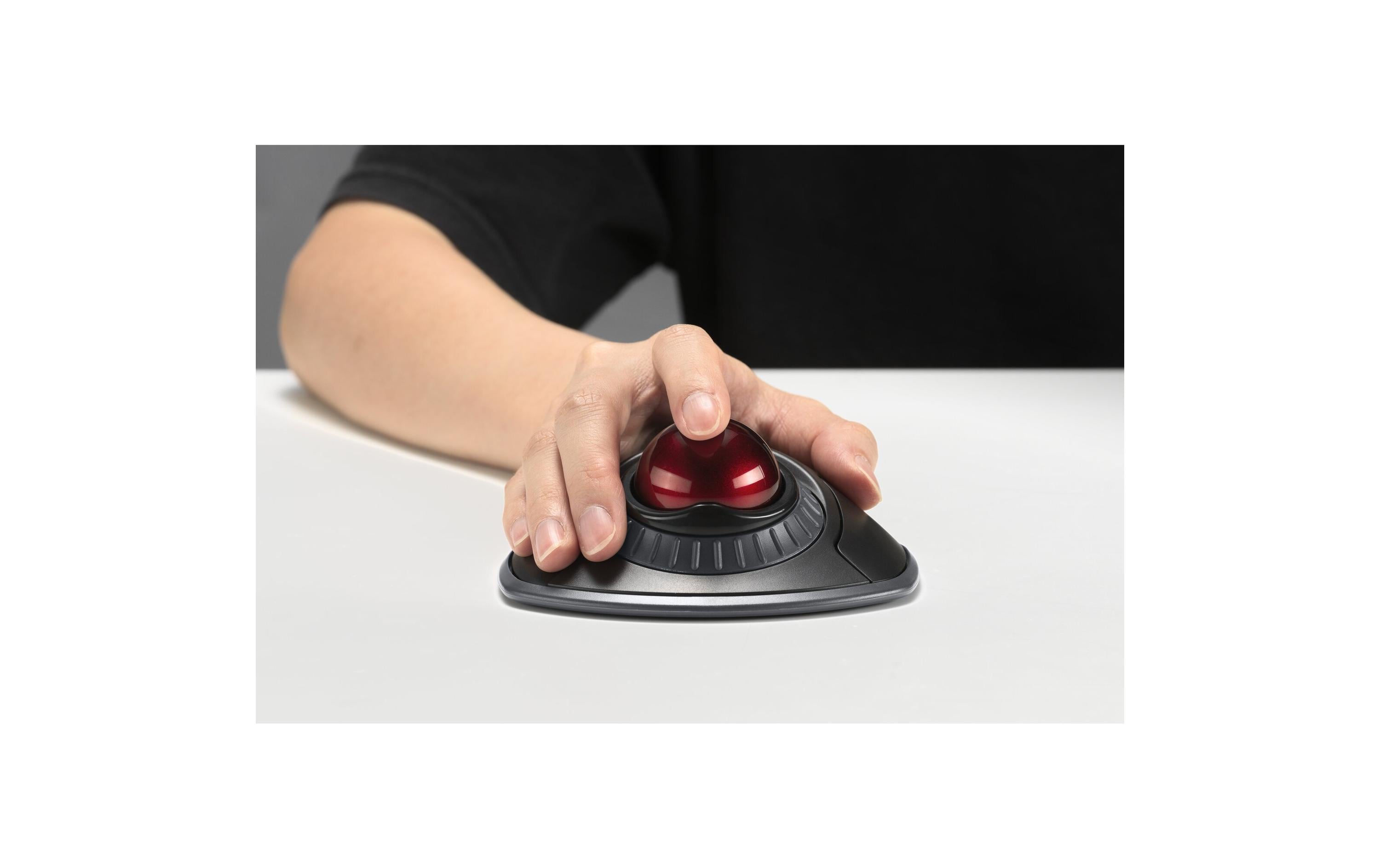 Trackball Wireless mit Scroll-Ring SchwarzKabelloser Trackball mit Scroll-Ring