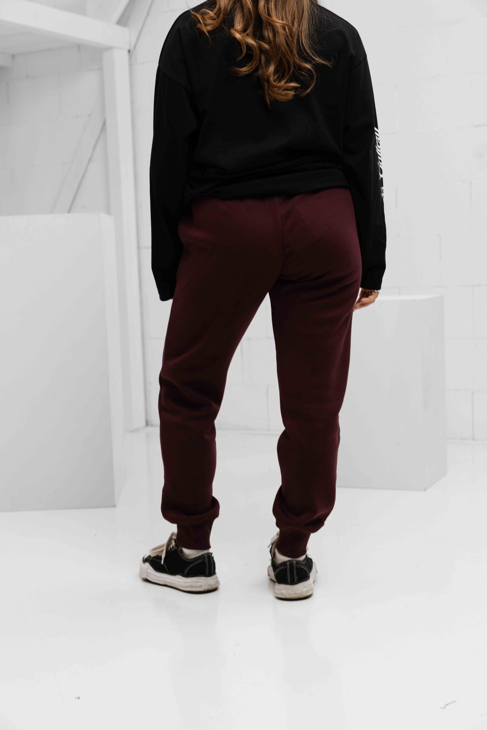Nike Sportswear Phoenix Fleece Trainingsbroek Dames Donkerrood