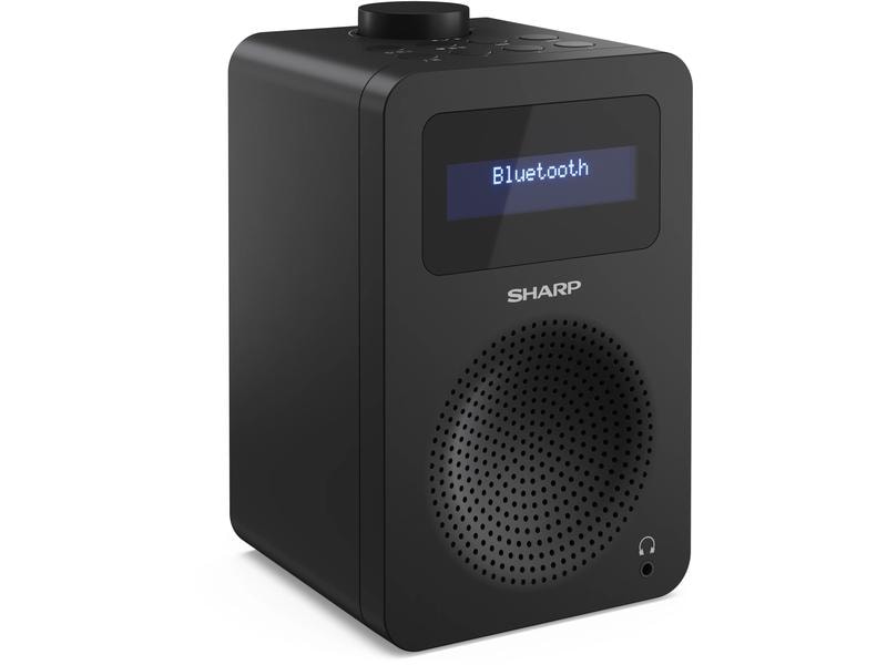Sharp DAB  Radio DR-430 – Midnight Black Digitalradio mit Bluetooth und Kopfhöreranschluss