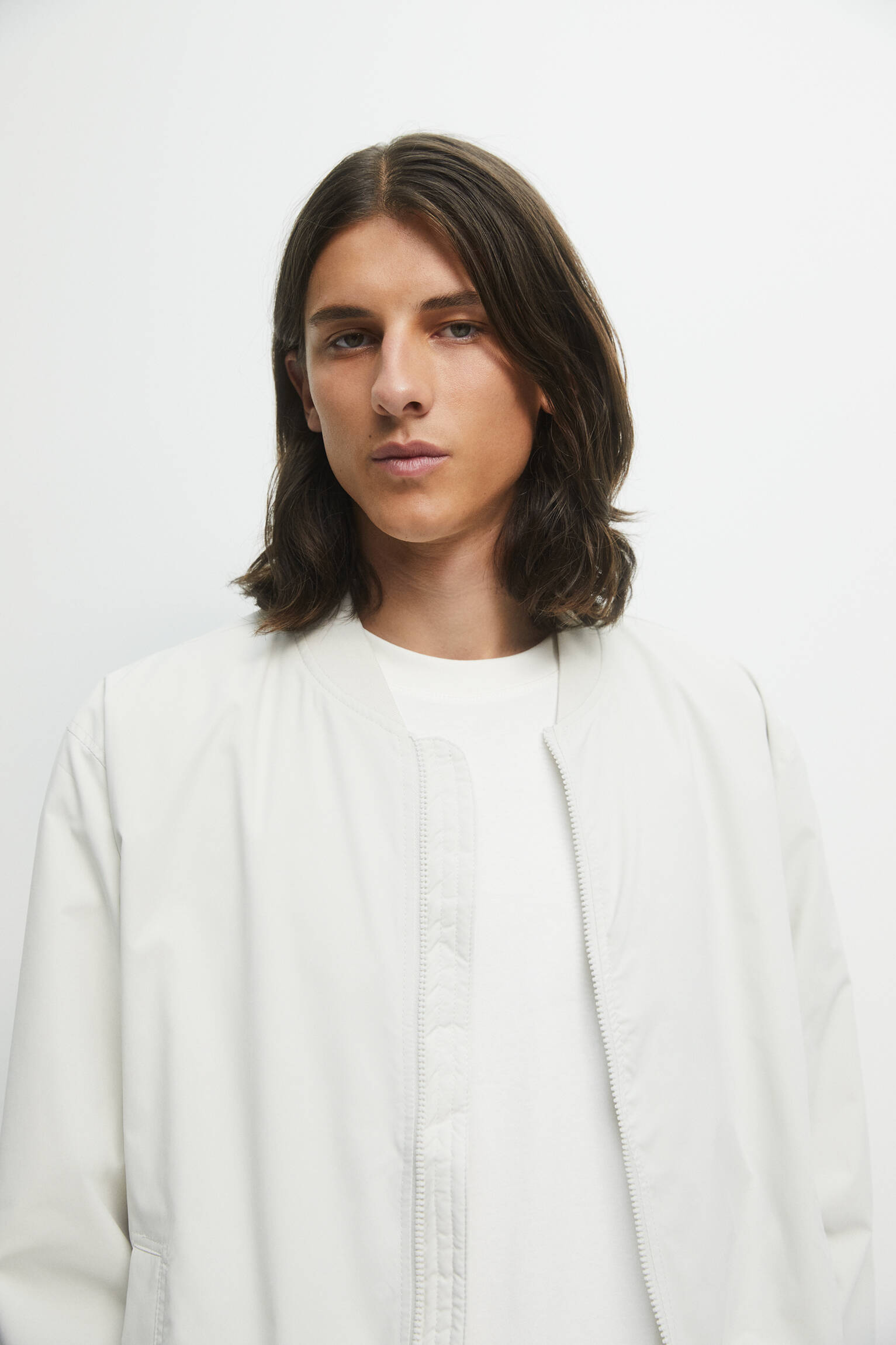 BENGALA BOMBER LEVE - BRANCA OFF-WHITE