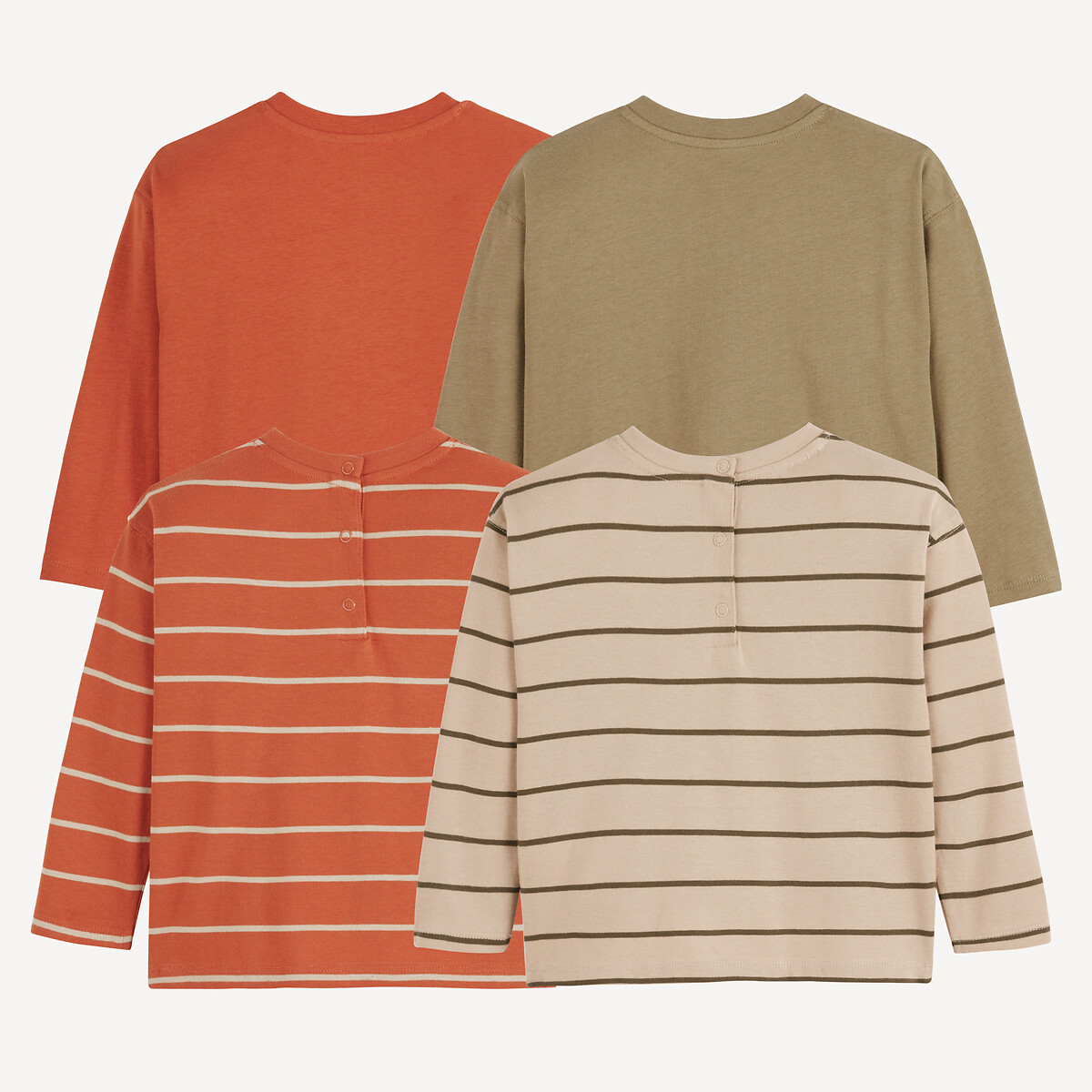 COLEÇÃO LA REDOUTE<br>Conjunto de 4 camisetas de manga comprida