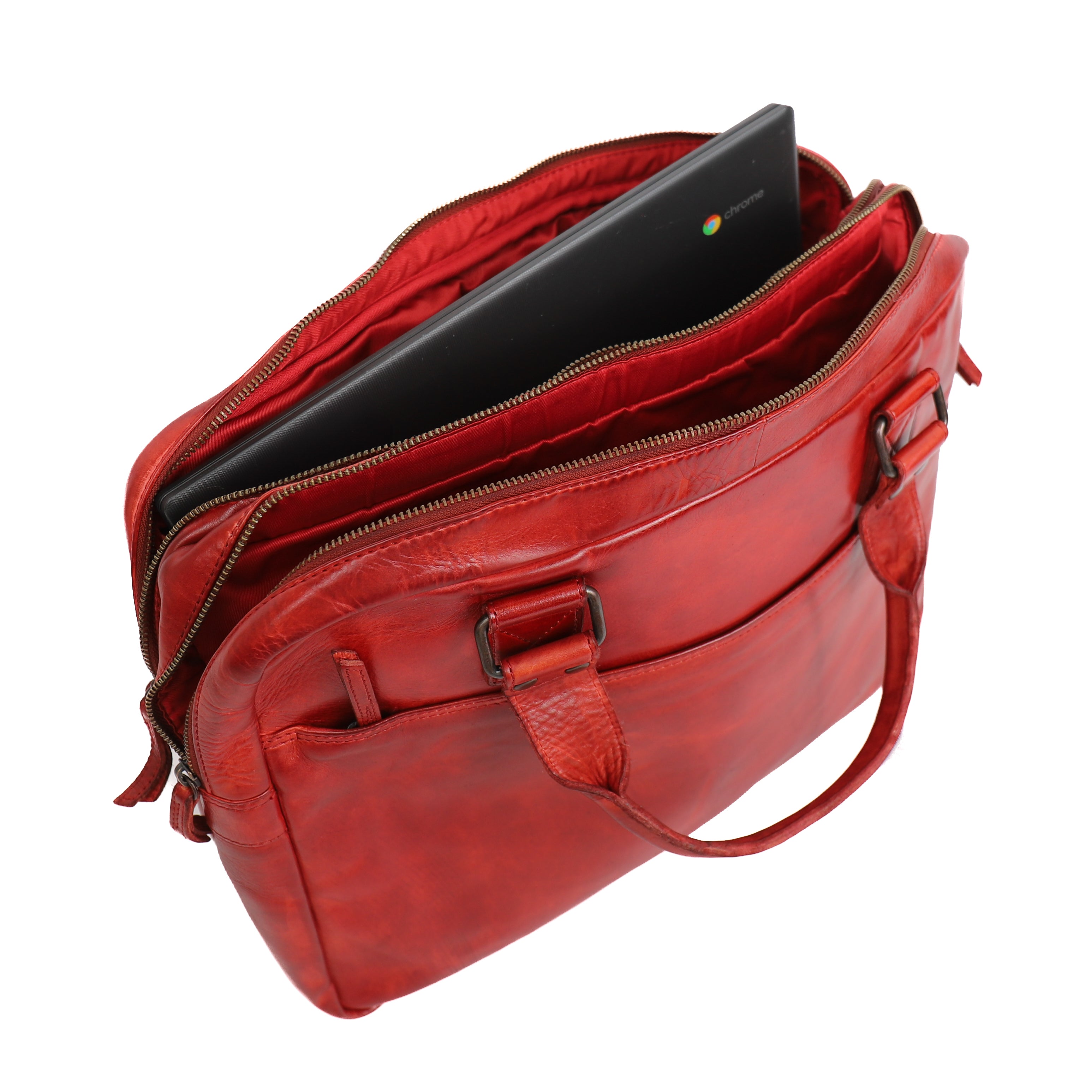 Laptoptas 'Leandro' rood Rood