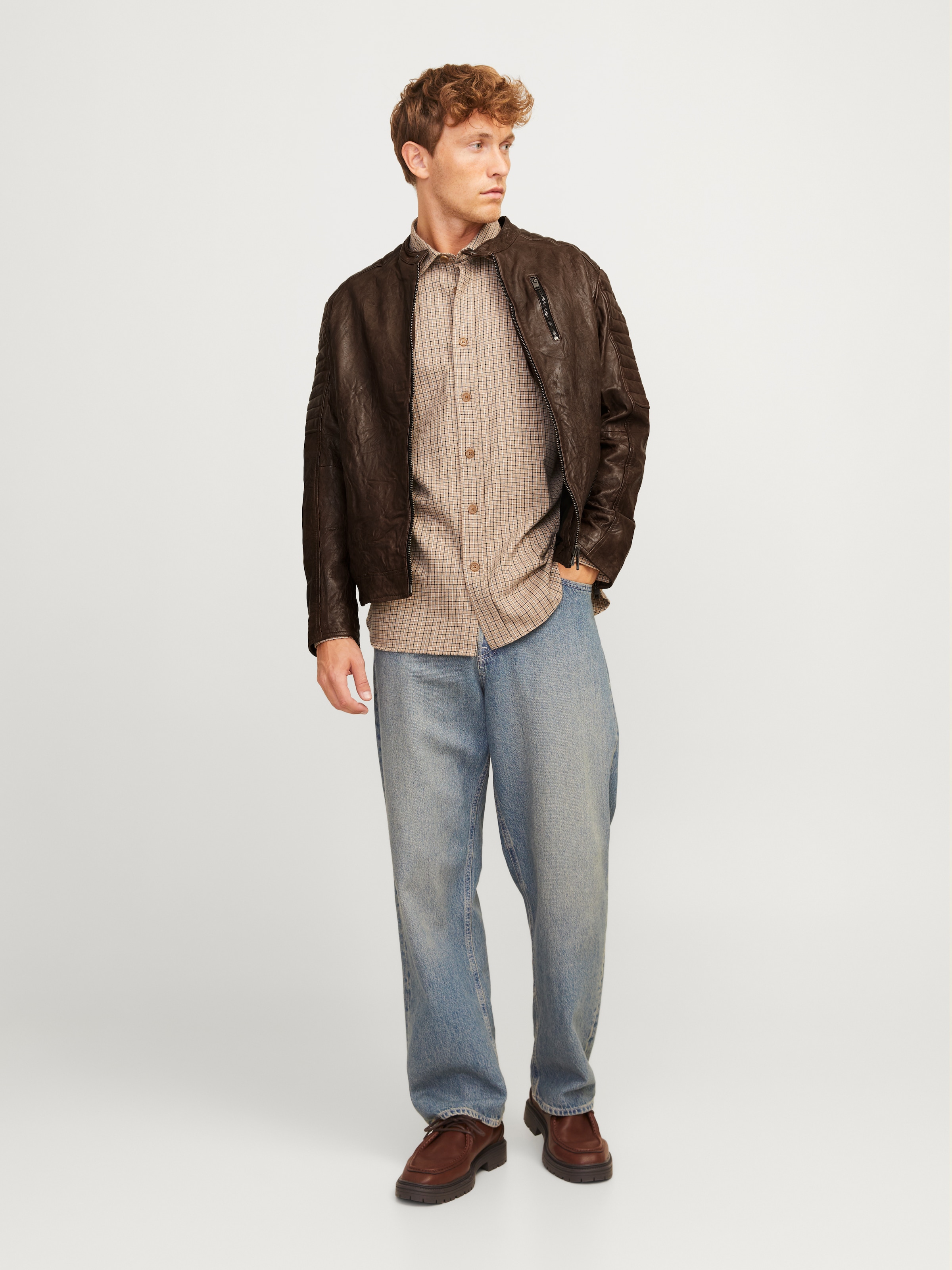 Jack & Jones Lederjacke »JJERICHARD LEATHER JACKET NOOS«