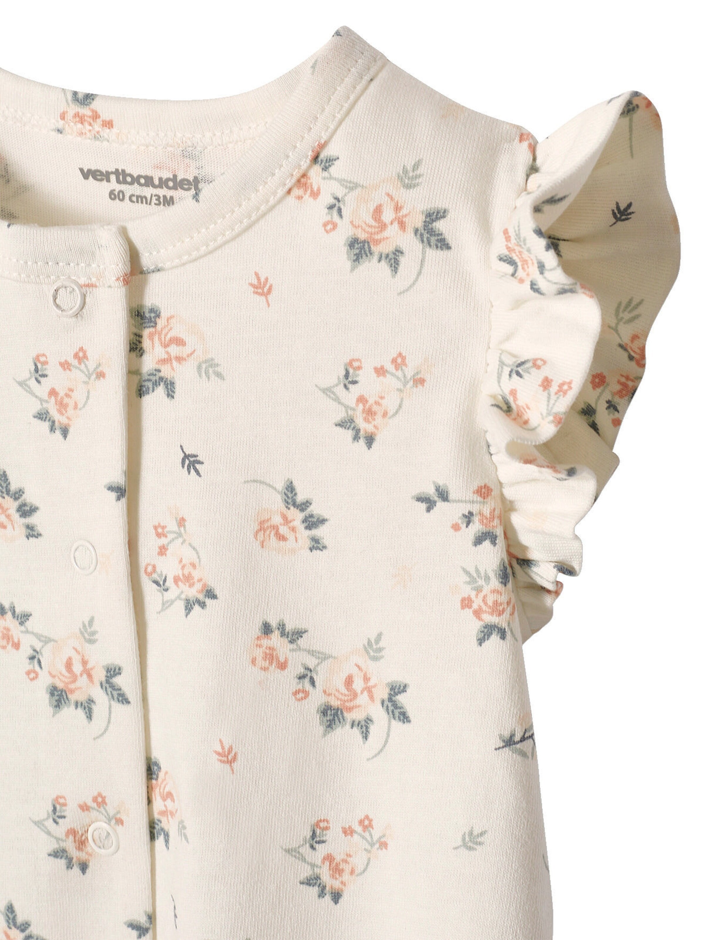 Vertbaudet 2er-Pack Mädchen Baby Overalls pfirsich