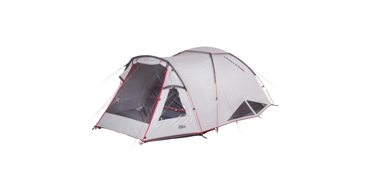 High PeakAlfena 3.0 tent  (Lichtgrijs/rood)