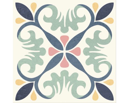 Porseleinen wand- en vloertegel Heritage taco in 76 verschillende designs 16,5 x 16,5 cm