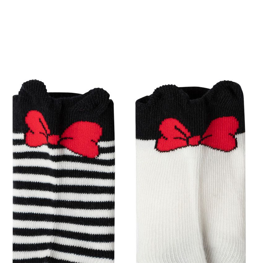Lot de 2 paires de chaussettes Minnie Disney - Gris foncé