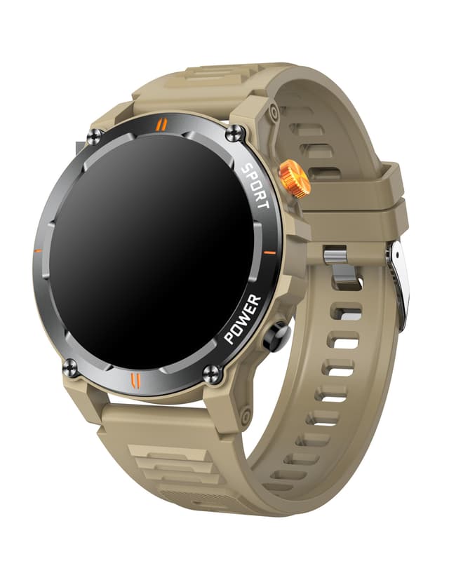 Smartwatch med puls- og blodtryksmåler Gul