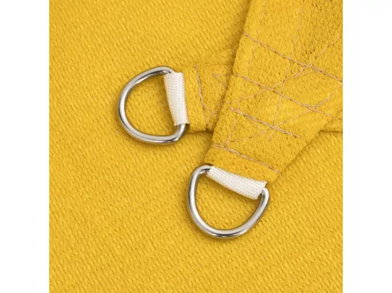Voile d'ombrage 160 g/m² carré jaune 4x4 m PEHD