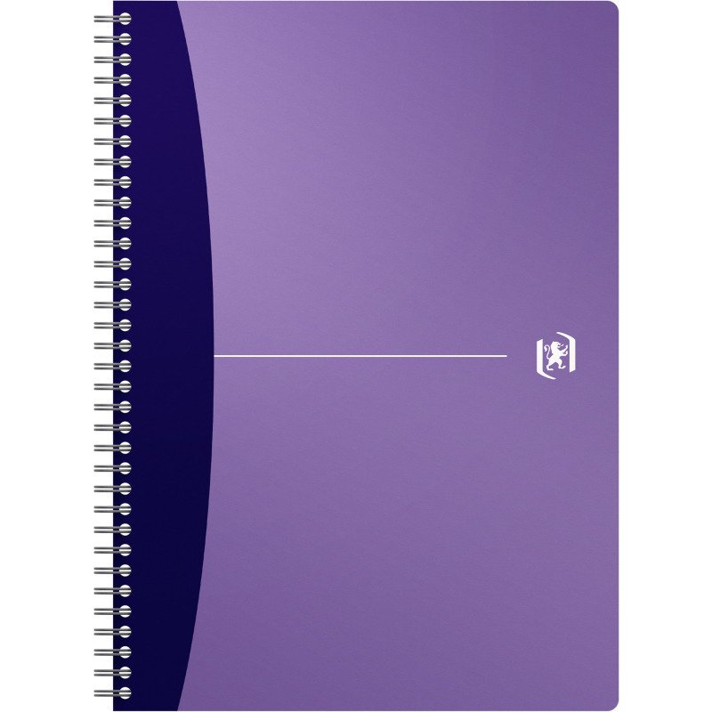 Cahier spirale Oxford Urban mix A4 21 x 29,7 cm - blanc ligné - 180 pages