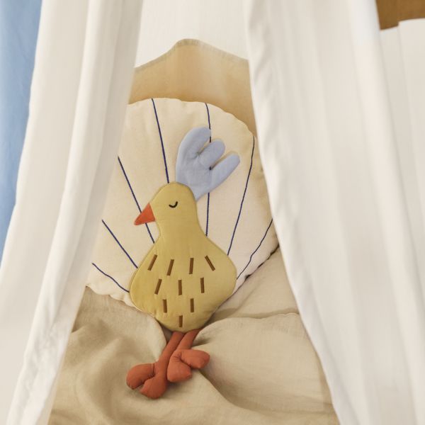 Ferm Living Kussen Pauw - Silver Fern/Undyed