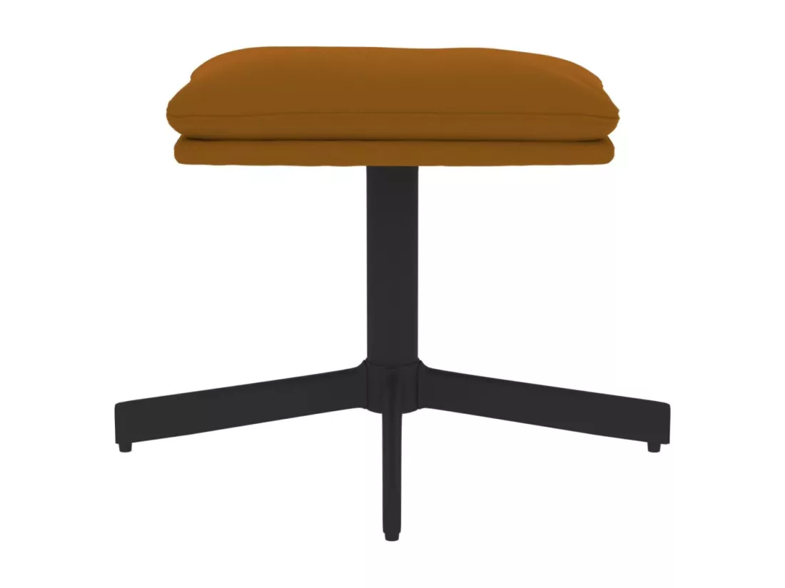 Repose-pied Marron 60x60x36 cm Velours