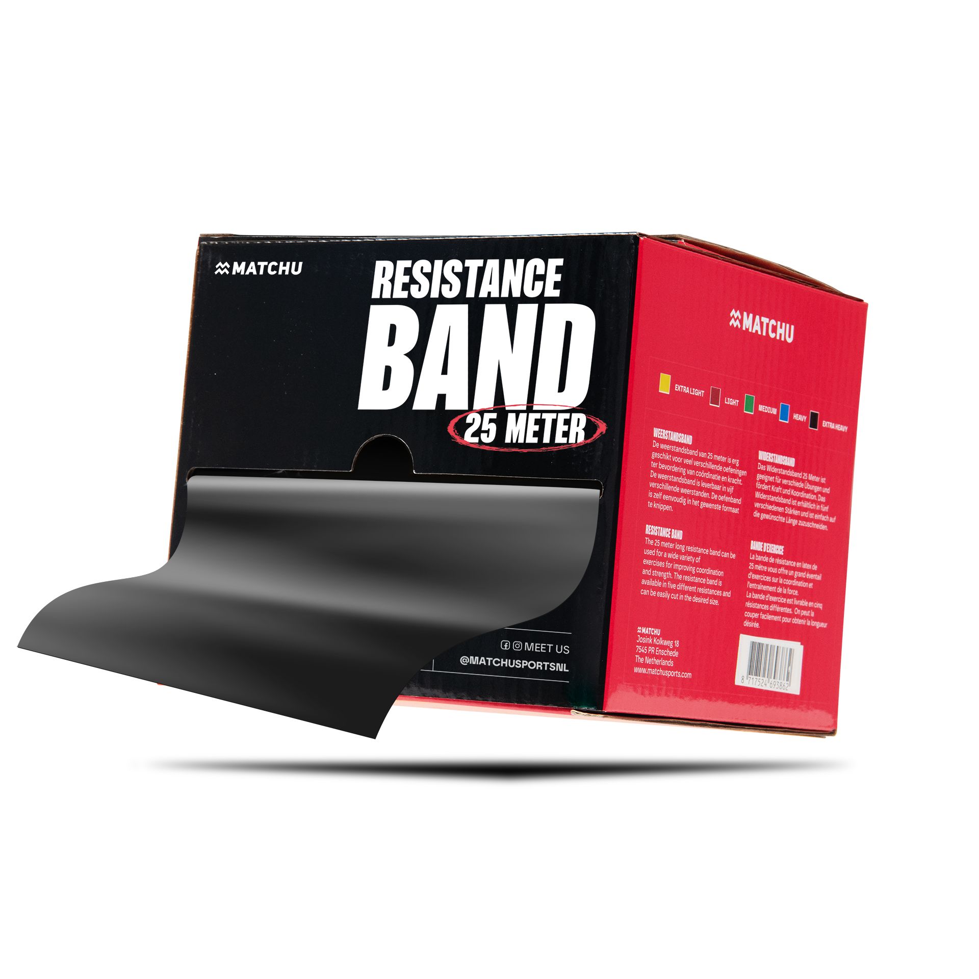 Matchu Sports - Fitnessband Rolle - Extra Schwer 25 Meter