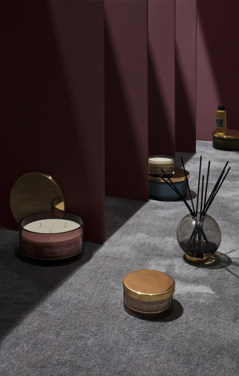 AYTM Globe vaas 17 amber/goud