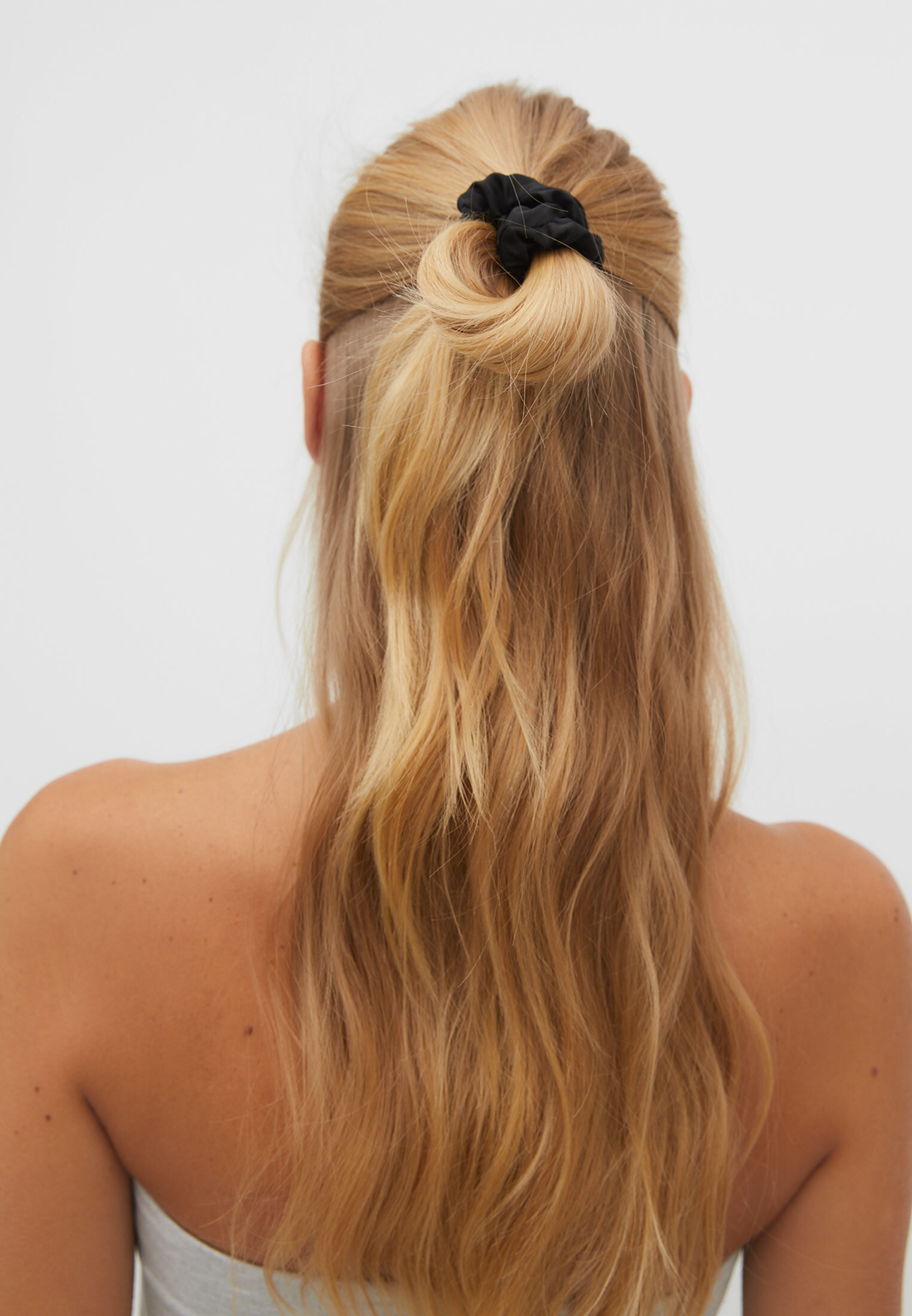 Conjunto de 3 scrunchies franzidos