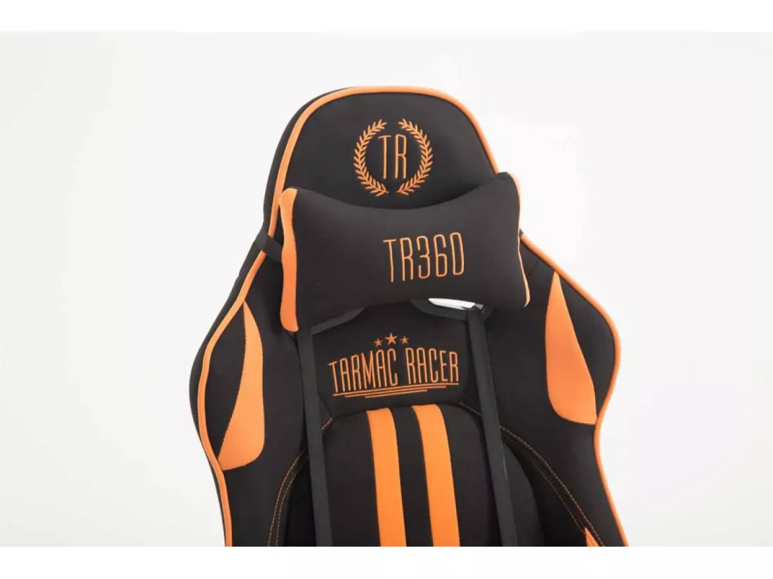 Chaise de bureau - Tissu - Noir / Orange - Limit