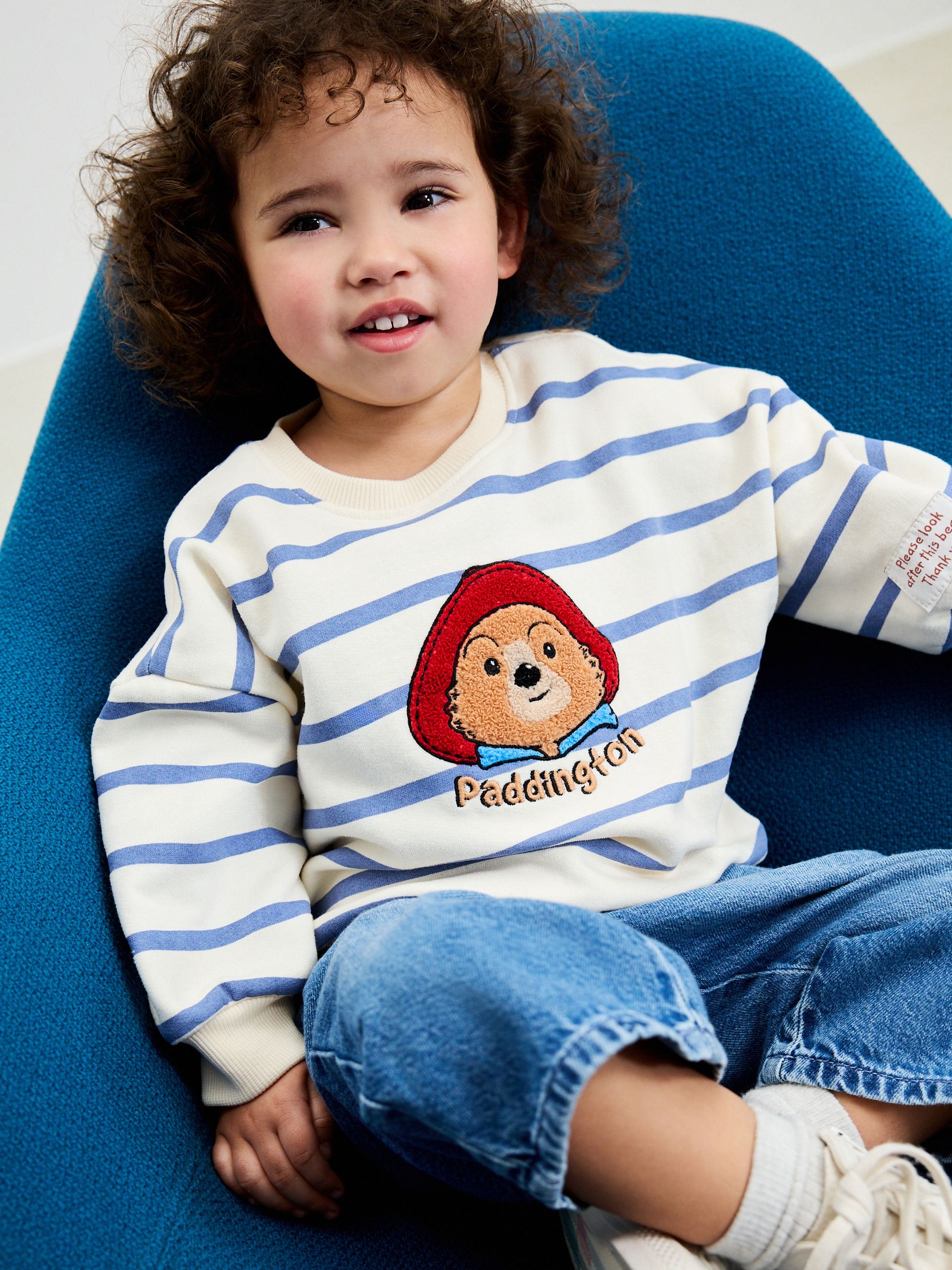 Paddington Bear Crème Strepen - Sweatshirt (3 mnd-7 jr)