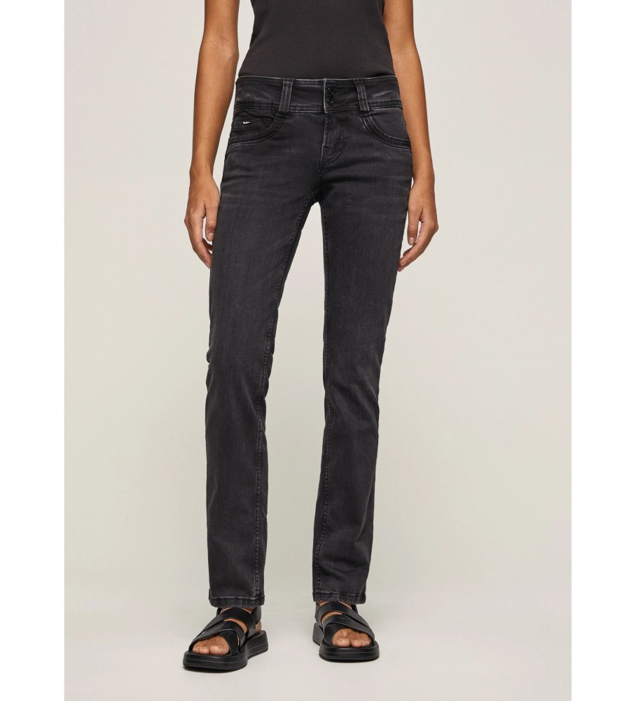 Calça jeans Pepe Jeans Gen corte regular preta