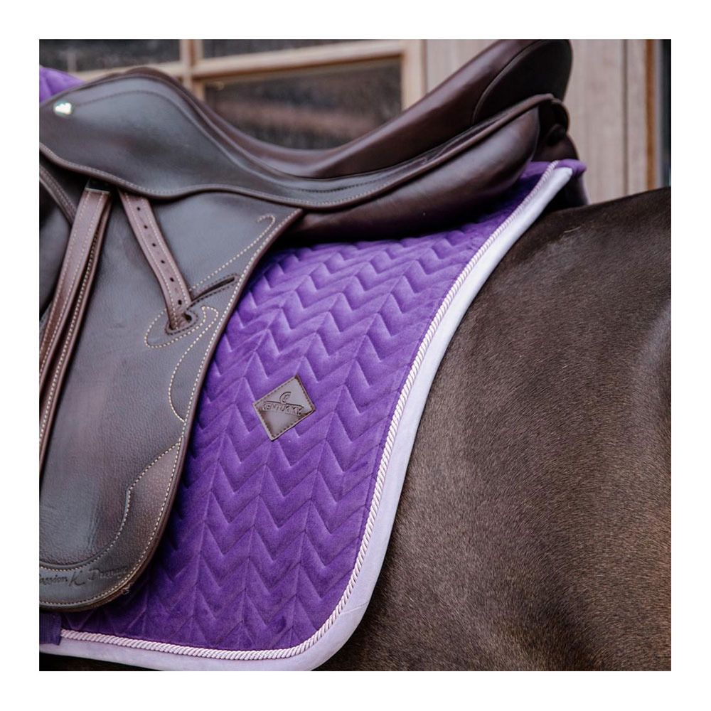 Kentucky VELVET CONTRAST - Tapis dressage royal purple