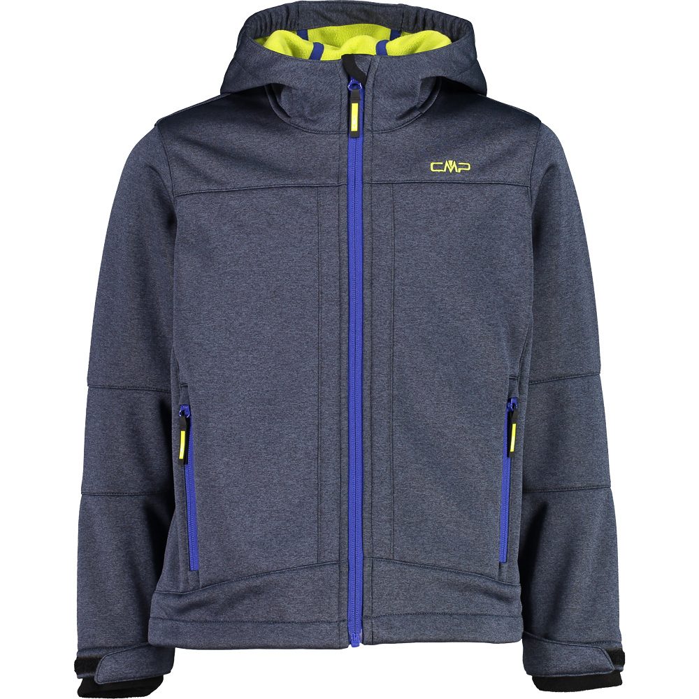 CMP Fix Hood Softshell Jacke Kinder blue mel acido