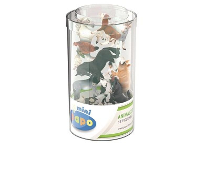 Papo 12 Miniatyrfigurer, Bondegårdsdyr