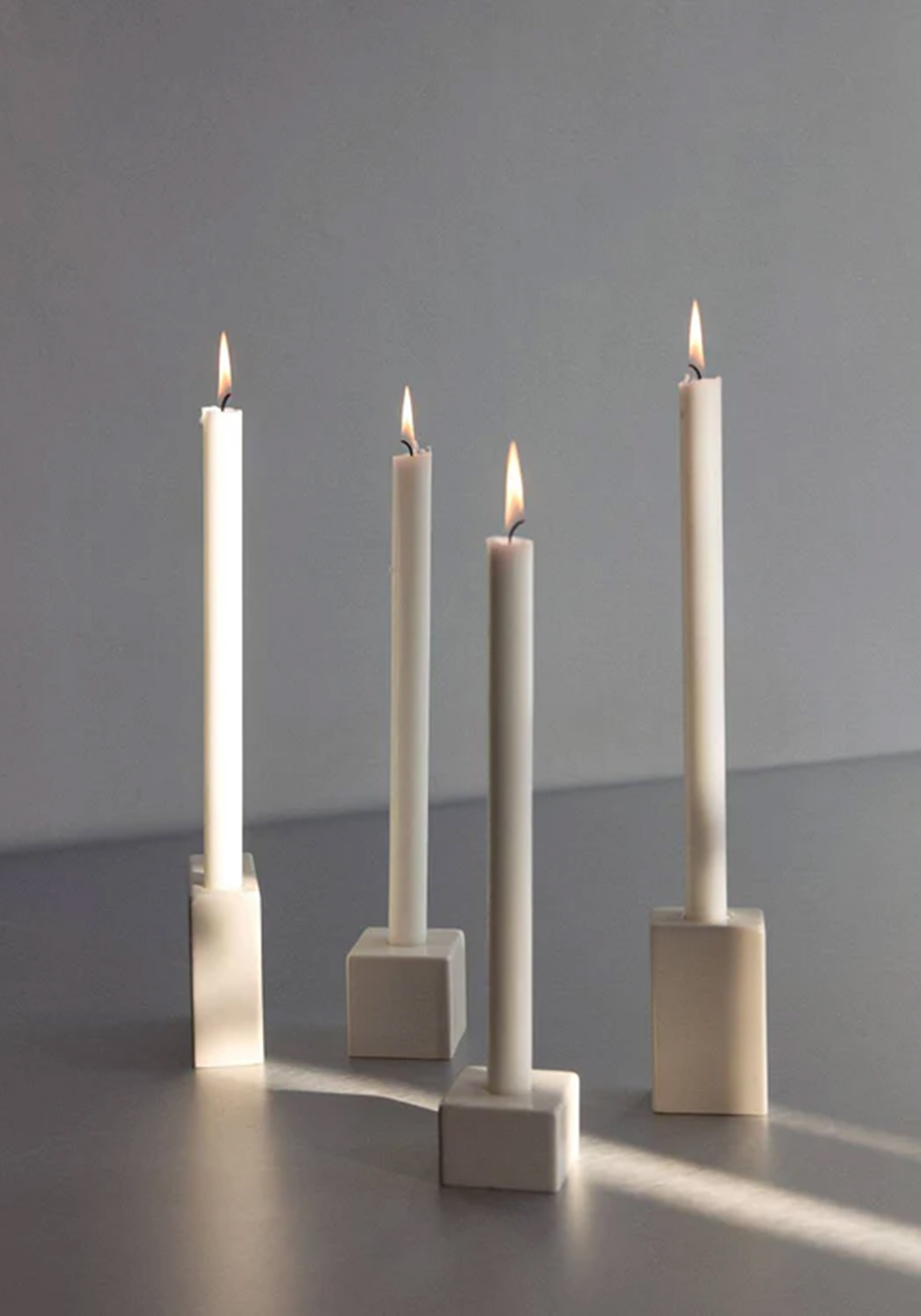 Onomao Kerzenständer 4 Blocks GMK Weiss
