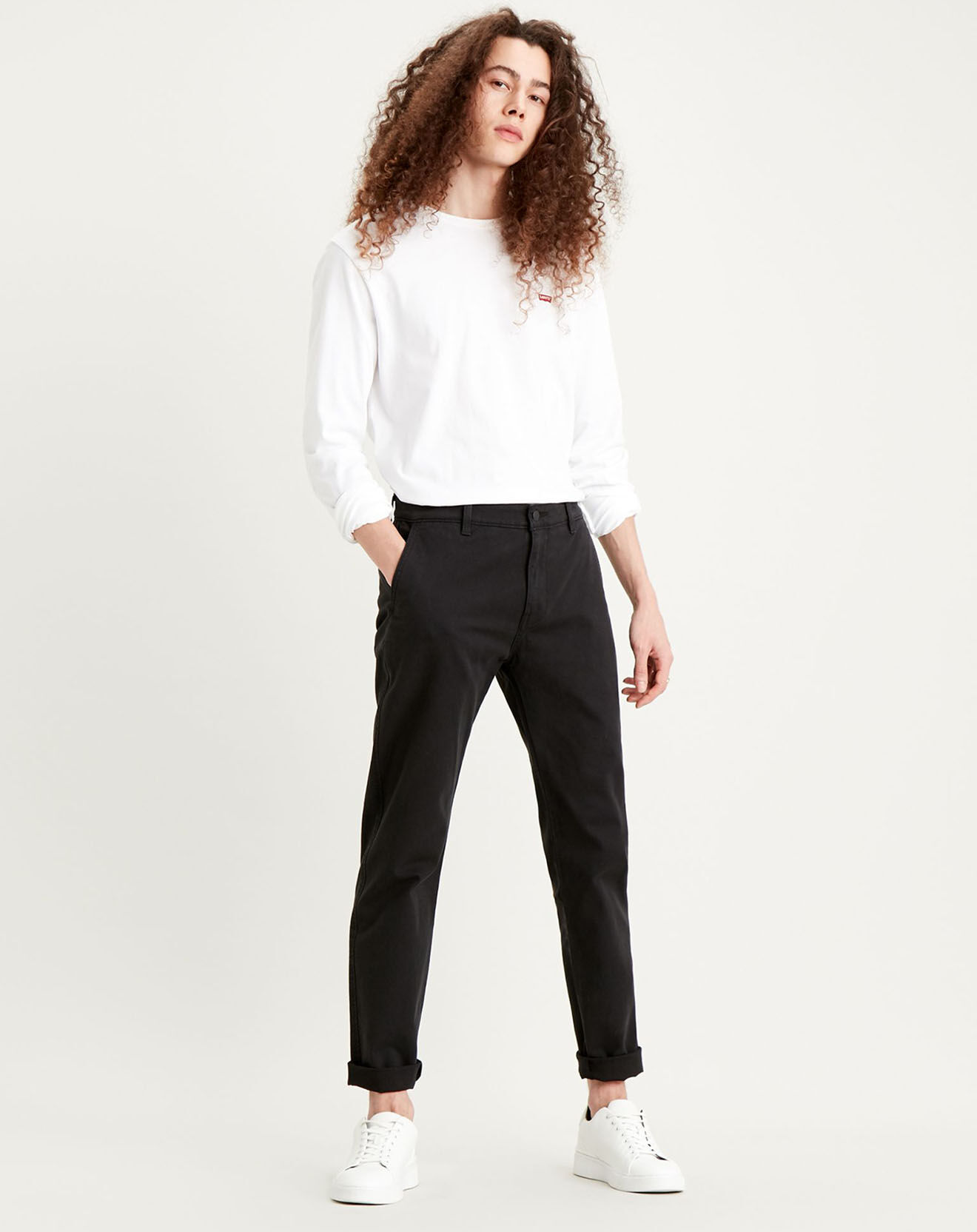 Levi's® Pantalon Chino en Toile de coton Slim fuselé XX noir