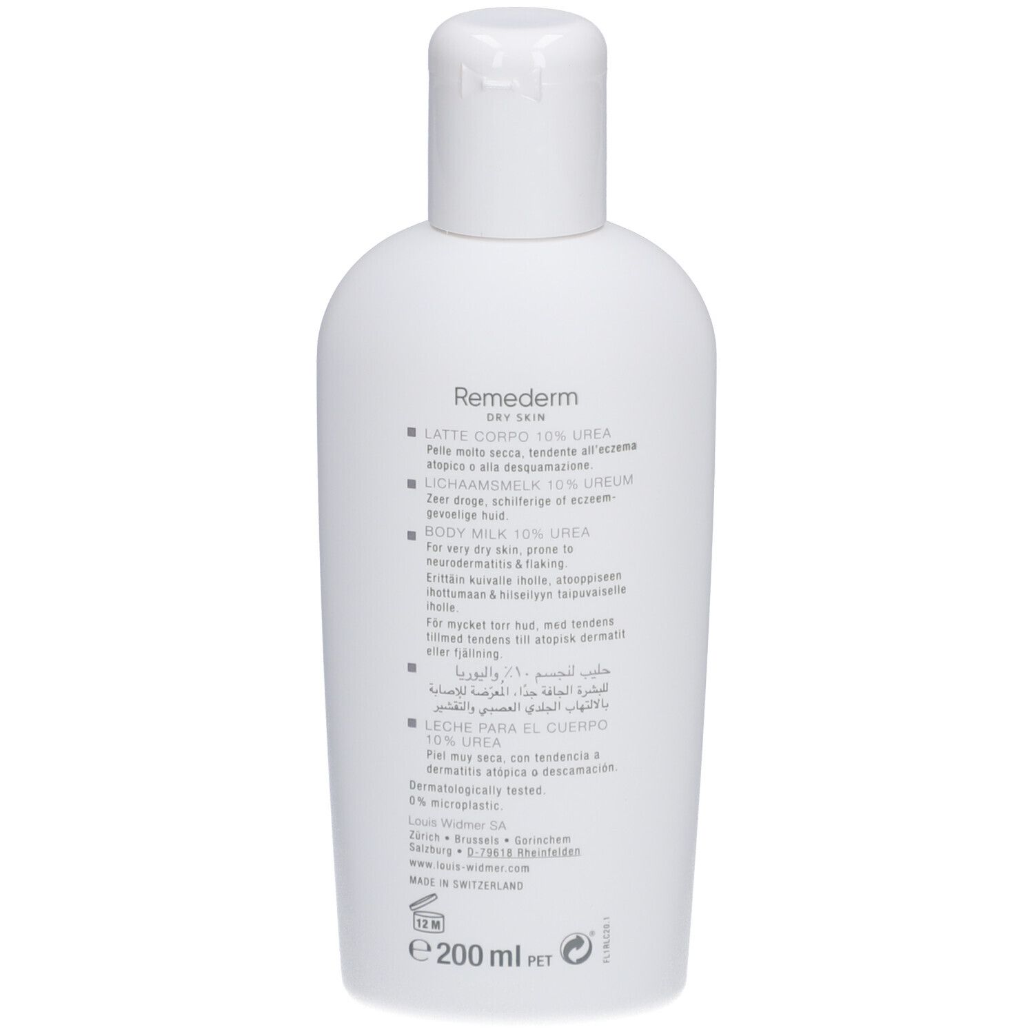 Louis Widmer Remederm Dry Skin Körpermilch 10 % Urea