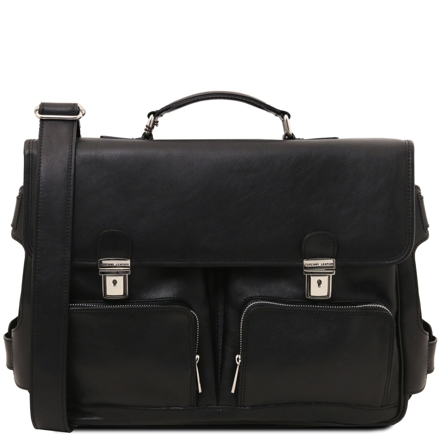TL142069 – Ventimiglia – leren multi compartment TL SMART Aktetas with front pockets