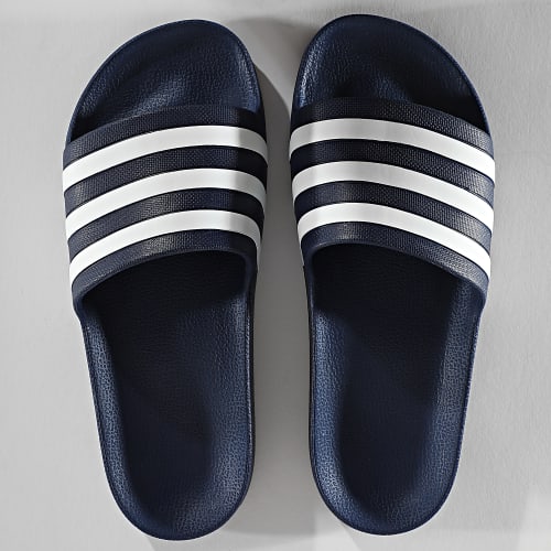 Claquettes Adilette Aqua Dark Blue Cloud White