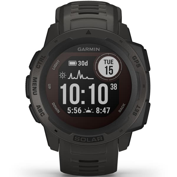 SFS195_Cardio et GPS GARMIN INSTINCT SOLAR GRAPHITE