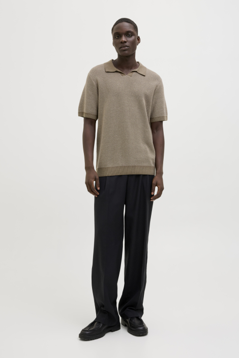 Jack & Jones taupe heren polo