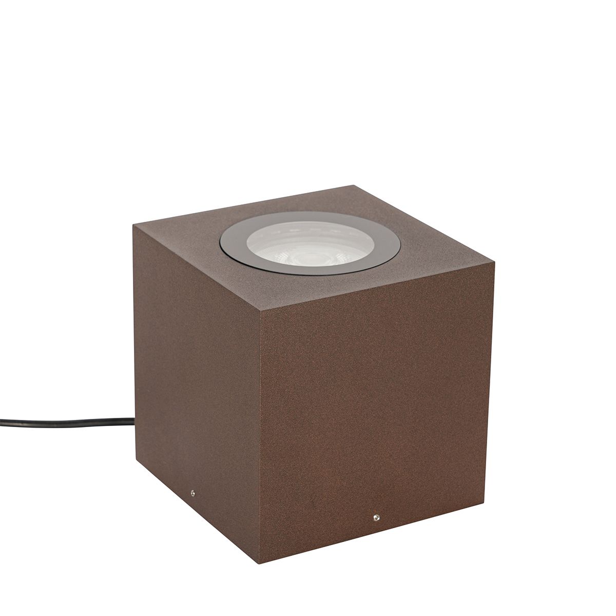 Industriële tuinspot roestbruin vierkant IP65 AR111 - Lennard
