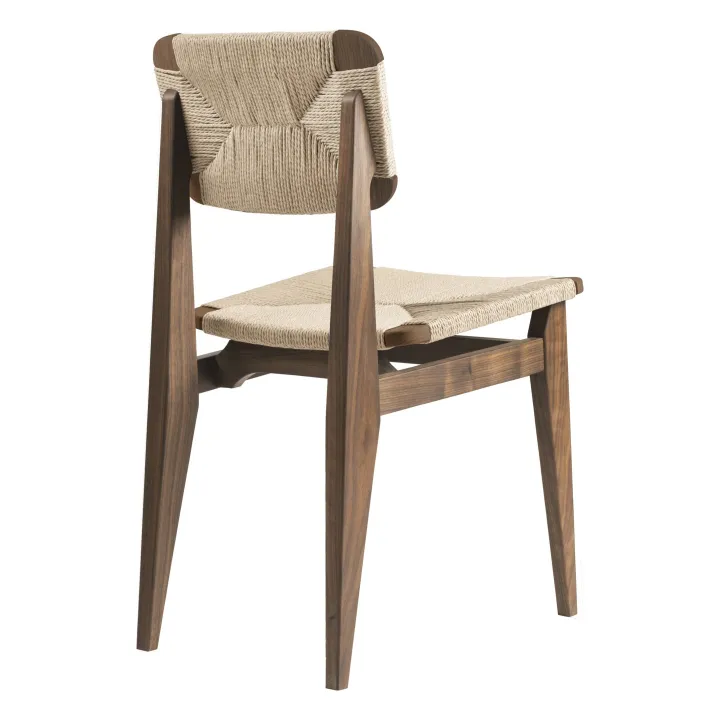 Gubi C-Chair paper cord - Marcel Gascouin | Noyer