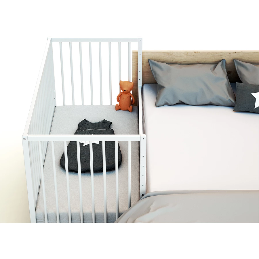 WEBABY Babybett Cododo weiß 60 x 120 cm