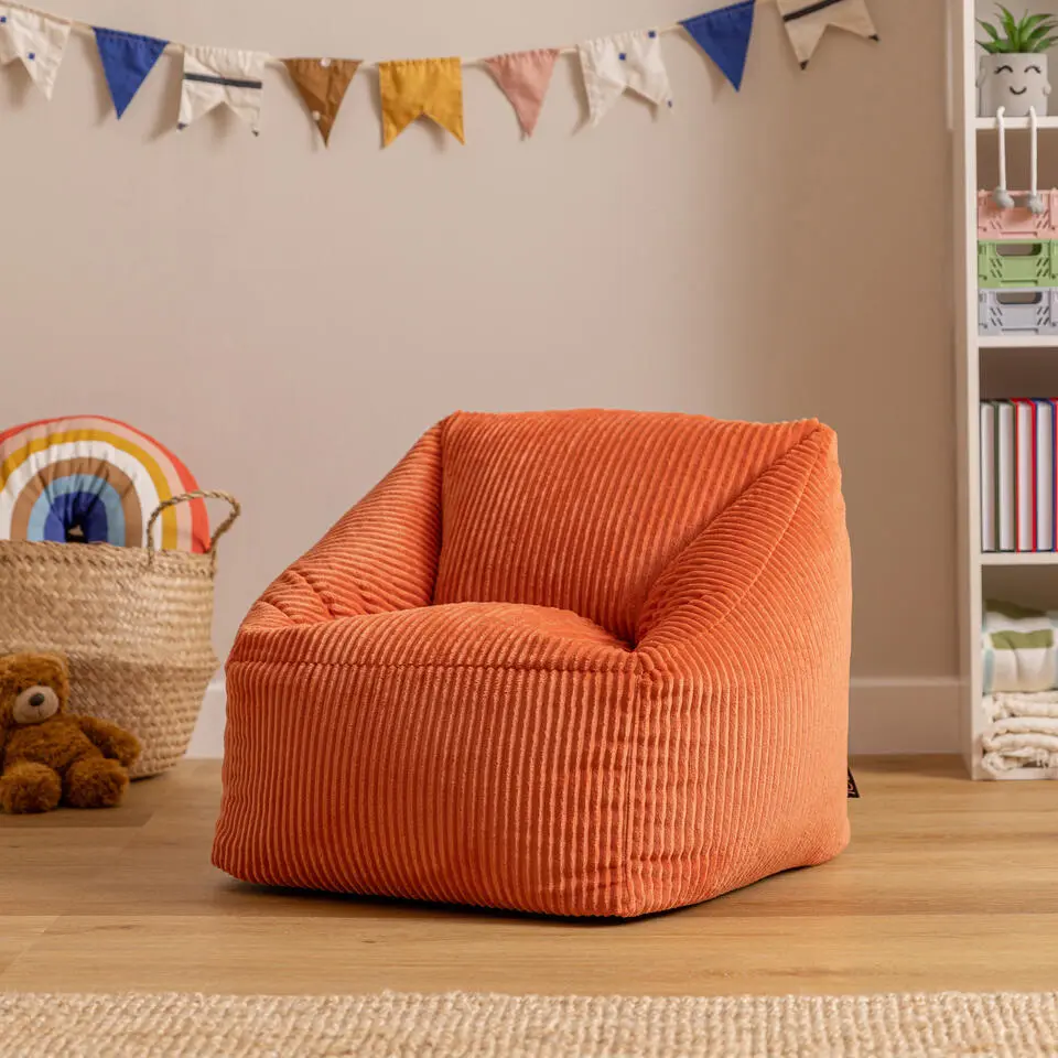 icon Kinderzitzakken Morgan - Corduroy Zitzak met Vulling - Oranje