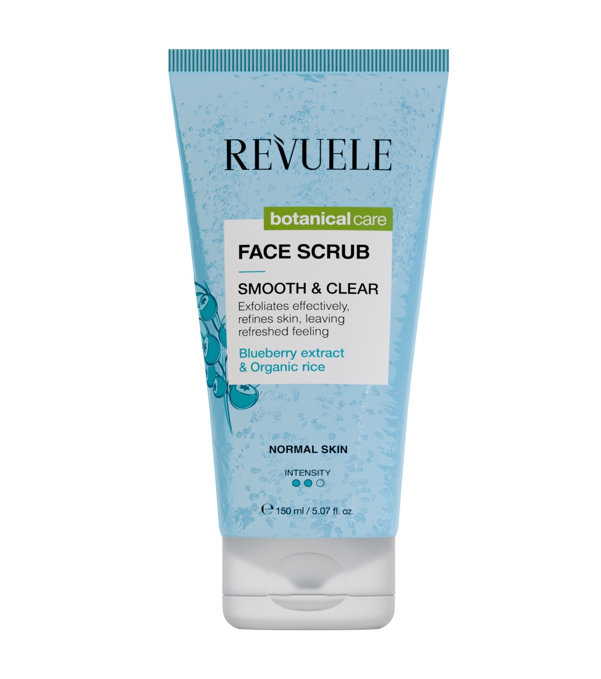 Revuele - *Botanical care* - Esfoliante facial Smooth and Clear - Extrato orgânico de mirtilo e arroz