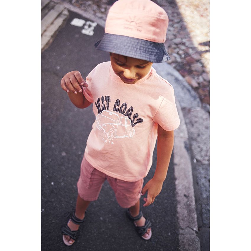 T-shirt manches courtes print fantaisie pour garçon - Multicolore