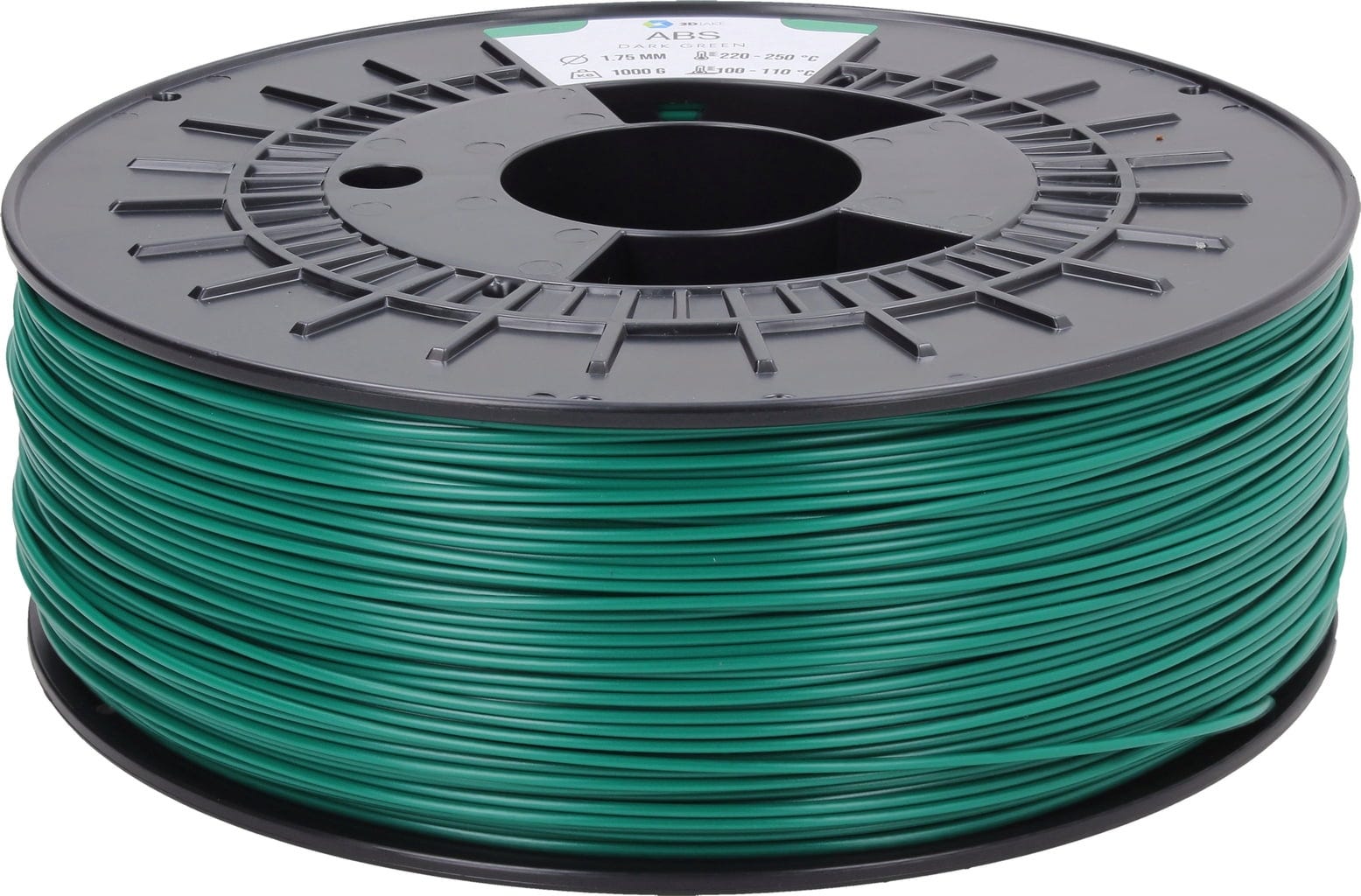 3DJAKE  ABS Dunkelgrün, 1,75 mm / 2300 g    ABS Filament für industrielle Anwendungen in Dunkelgrün