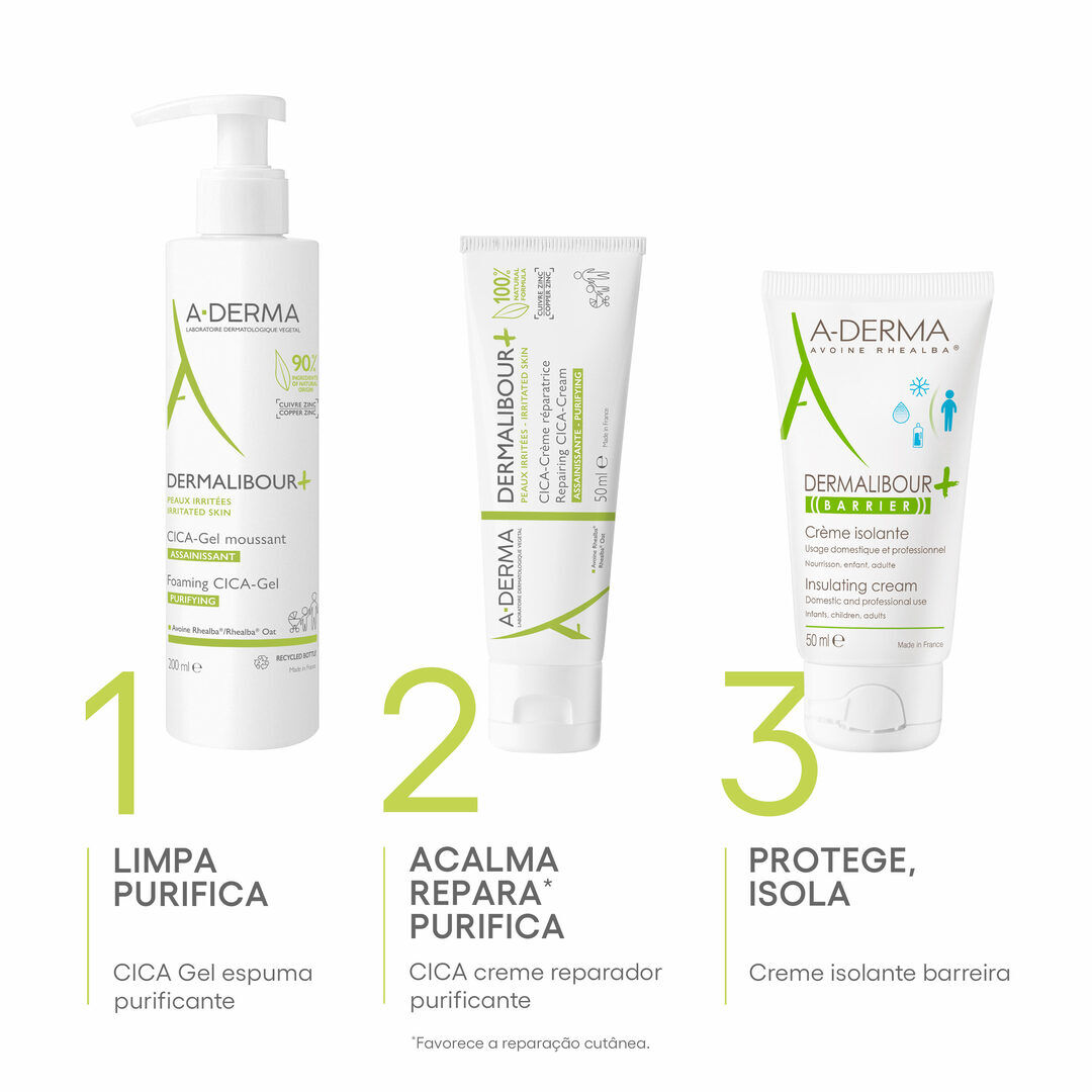 Dermalibour + - Creme reparador purificante CICA - 50ml