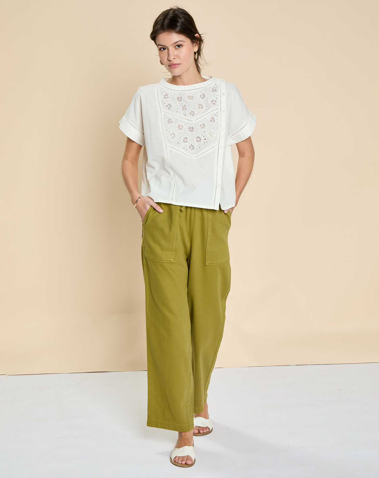 Harris Wilson Pantalon Eytan tilleul
