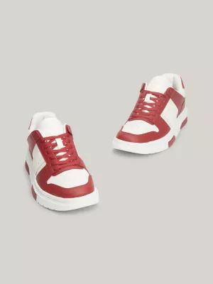 Tênis Brooklyn Leather com sola de borracha colorida